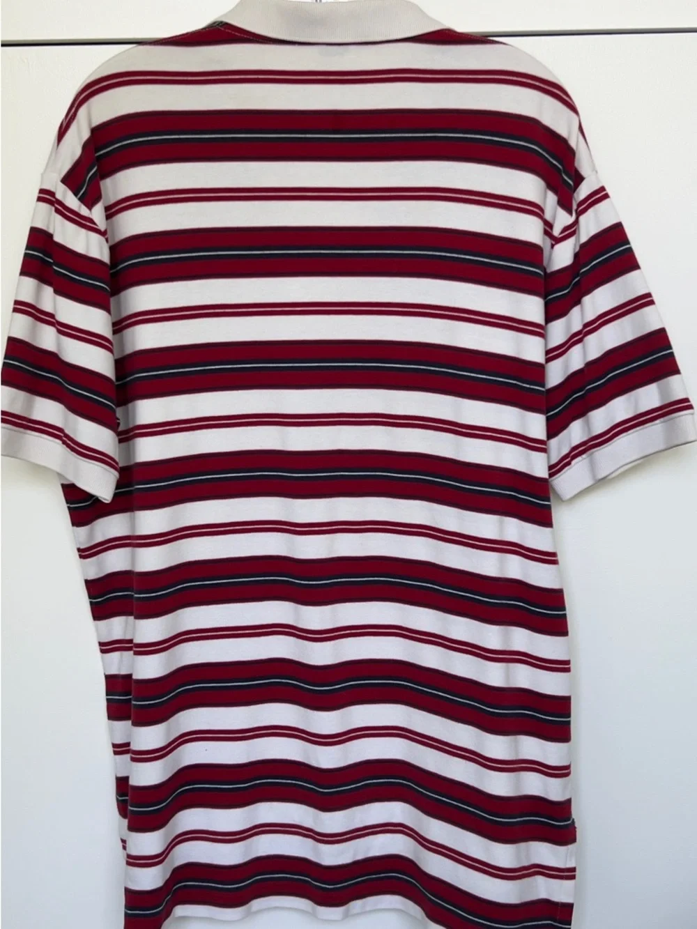 Polo by Ralph Lauren Men’s Red, Blue & White Striped Polo Shirt